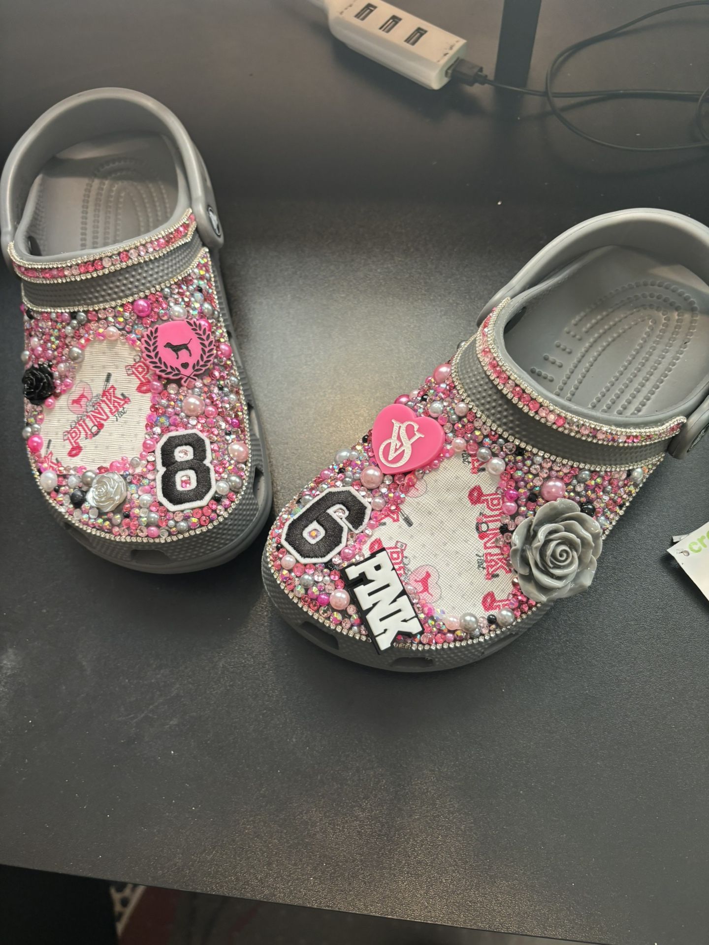 Victoria’s Secret Pink Custom Crocs