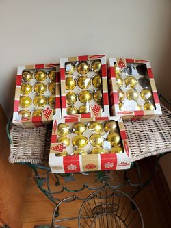 45 vintage colby glass ornaments