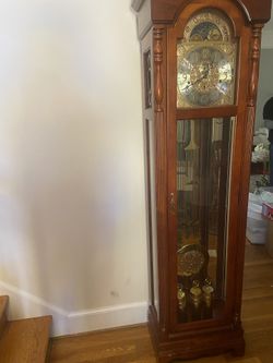 Tall Glass Clock