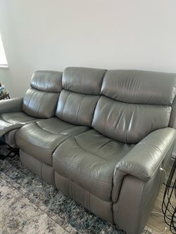 Genuine leather sofa