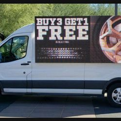 2017 Ford Transit Cargo With 2 Digital Screens. Marketing Vehicle