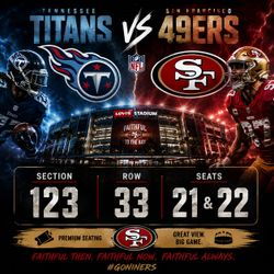 Tennessee Titans vs San Francisco 49ers  preseason tickets