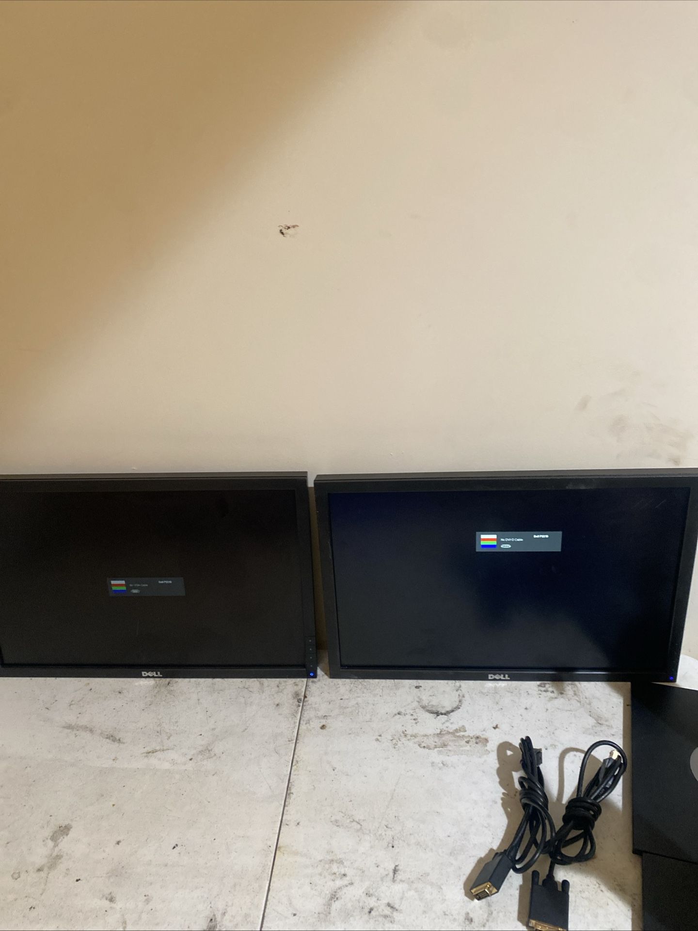 Dell Professional 22 E2214 Monitors It’s Two Of Them Cords Included Also A Stand