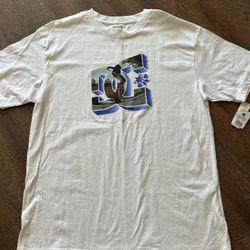White And Blue Men’s Dc Shoes, Skateboarding Shirt