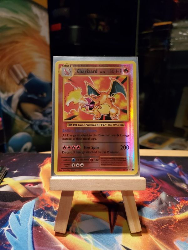 Charizard Base Set Reprint XY Evolutions REVERSE Holographic Pokemon