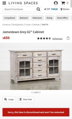 2 Living Spaces Cabinets