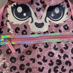 Super Cute Glittery & Sparkly Chettah backpack  