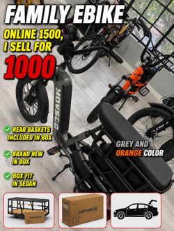 HOVCart for family family electric bike