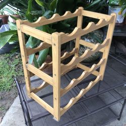 WOOD WINE RACK 12 Bottles