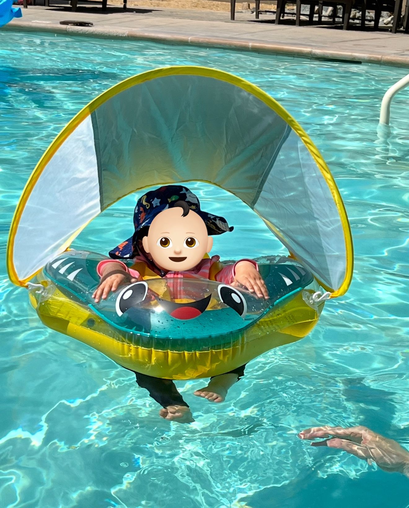 Baby swimming Float with Canopy UPF50+(3-36 months)