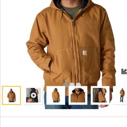 Brown Carhartt Large Below Reatail