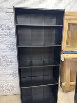 Black Bookcase -  29” x 11” x  71” 
