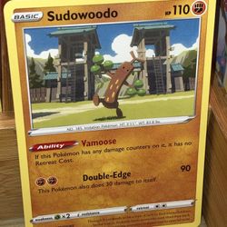 Sudowoodo Pokémon Card