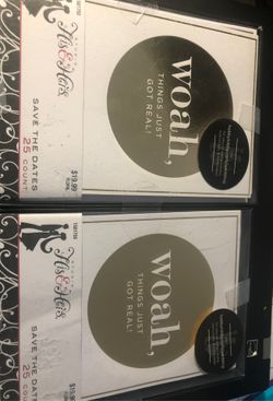 50 Save the Date cards with envelopes