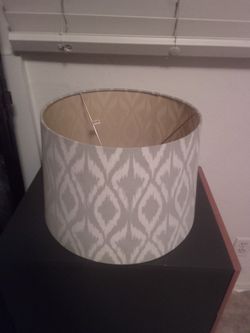 Green/Blue/Beige & Cream /Grey Luxury, Contemporary mid Century Lampshade 