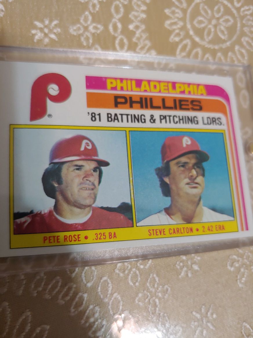 Topps 1982 Phillies leaders