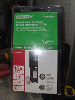 Square D Homeline 15A CAFCI Circuit Breaker HOM115CAFIC