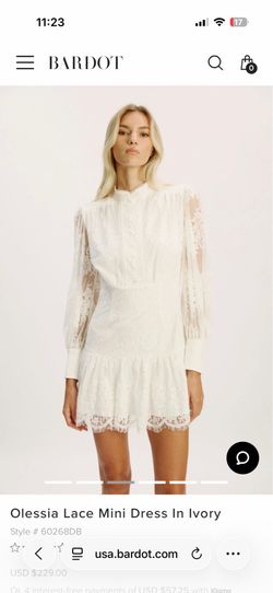 Bardot olessia lace mini dress
