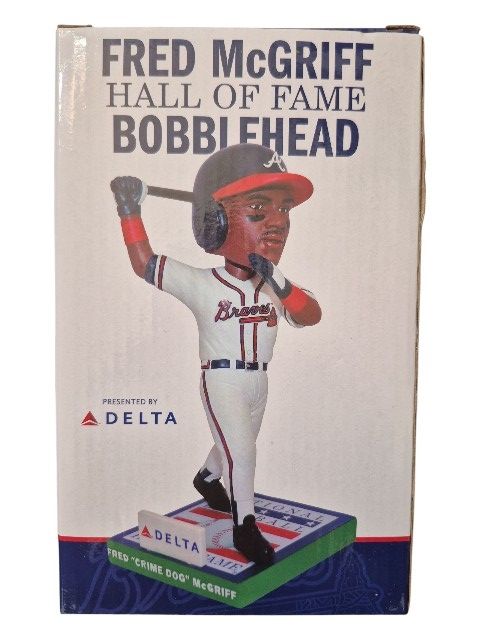 Factory-Sealed Delta Fred “Crime Dog” McGriff 2023 Hall of Fame Bobblehead – Never Opened