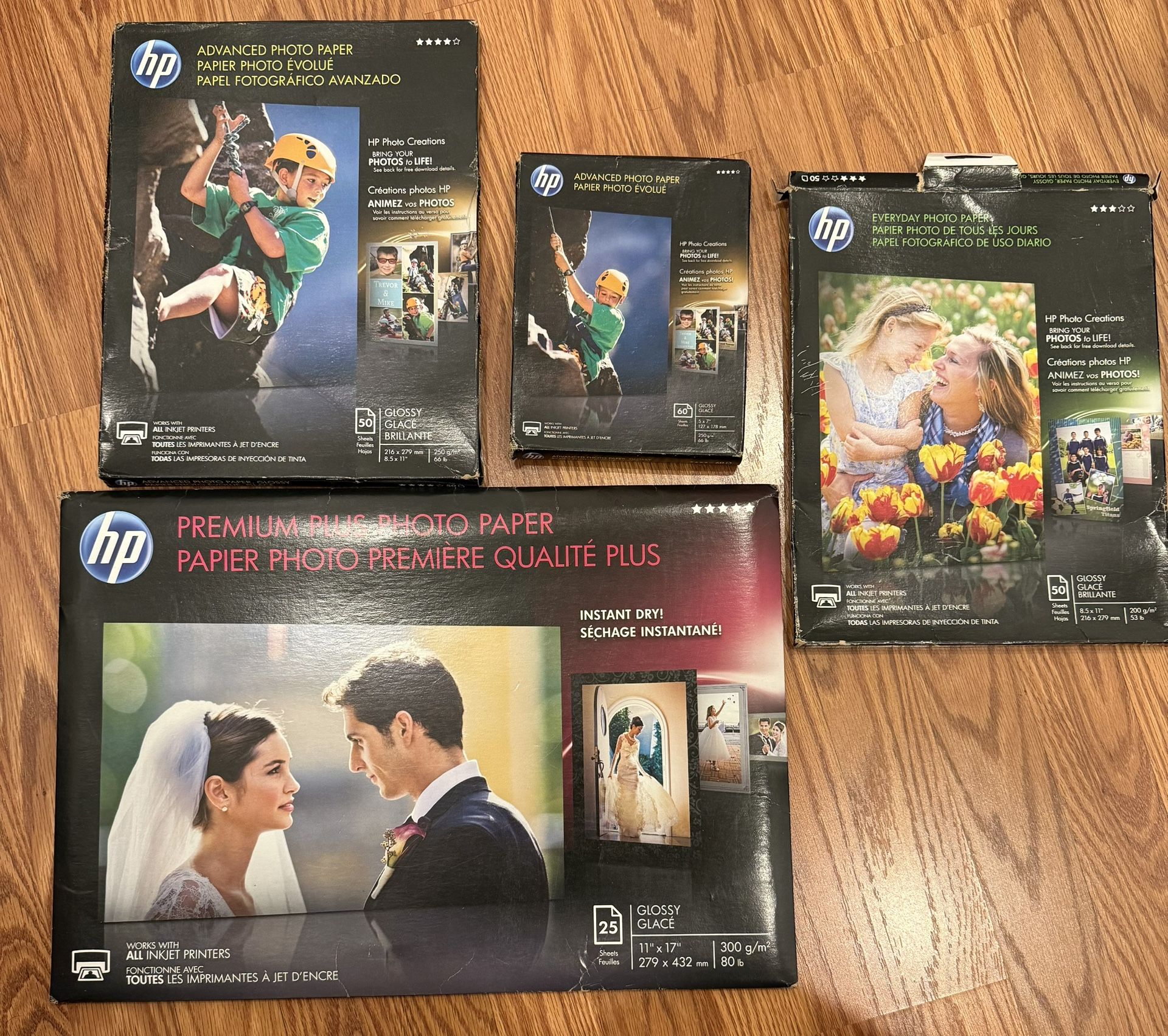Set Photo Paper Glossy from brand HP