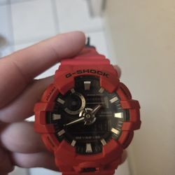 Red Casio GShock Model 5522 