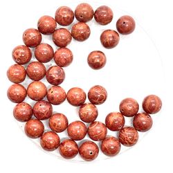 Lot Of 11mm Sponge Coral Beads 