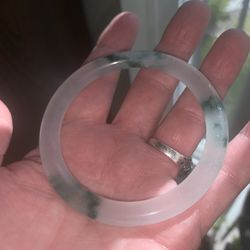 STUNNING 2 TONE JADE BRACELET