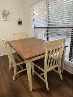 Dining table and chairs