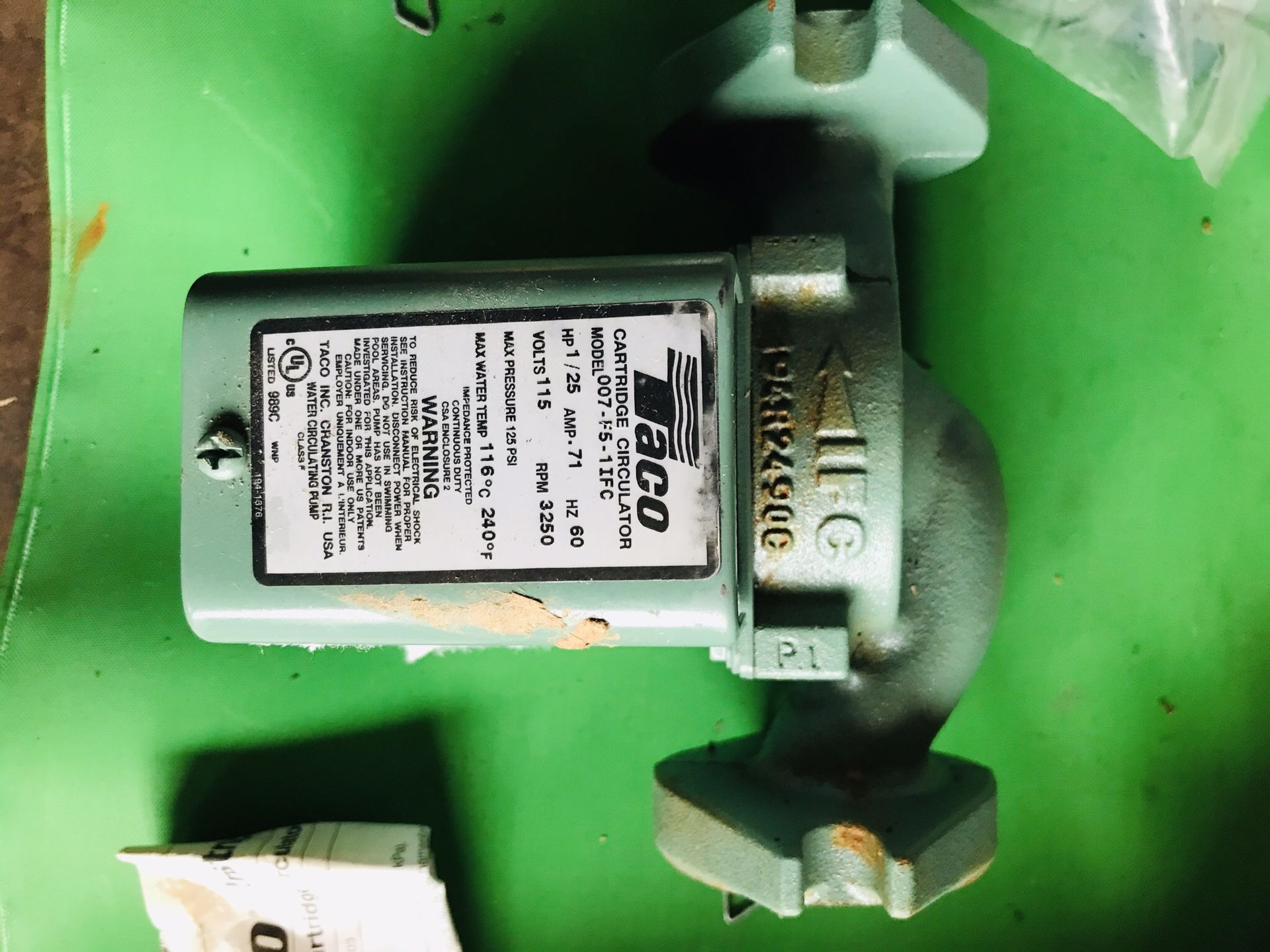 Taco Cast Iron Circulator With Integral Flow Check