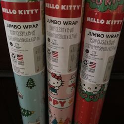 Hello Kitty Jumbo Christmas Wrapping Paper 