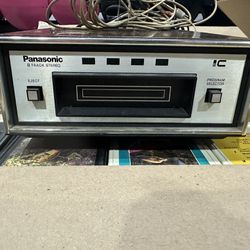 Panasonic 8 Track Player AND 120 - 8 Track  Tapes( Will Sell Tape Player And Tapes Separately)