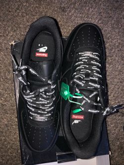 Nike Air Force 1 x Supreme Black Sneakers
