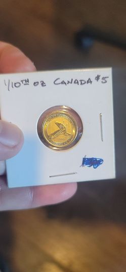 1/10 gold coin  24k,  Canada   ,,price  480