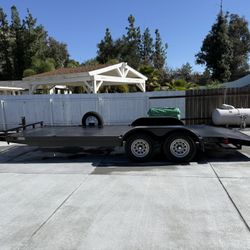 Steel Deck Flatbed Trailer 
