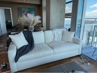 White living spaces couch