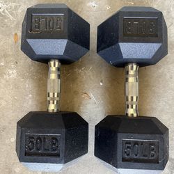 2 x 50lb Dumbbells