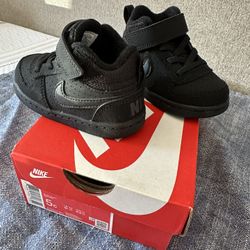 Nike Court Borough Black Toddler 5c