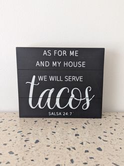 Christian Farmhouse Wood Sign – Joshua 24:15”