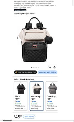 BabbleRoo Diaper Bag Backpack brand new