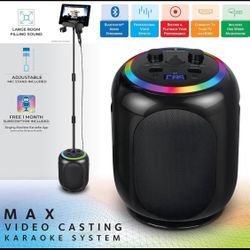 New Open Box Singing Machine SingCast Bluetooth Video Casting Karaoke Machine