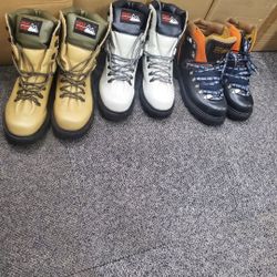3 PAIRS OF RARE VINTAGE FIRST DOWN BOOTS SIZES 10 1/2M $100  APAIR 
