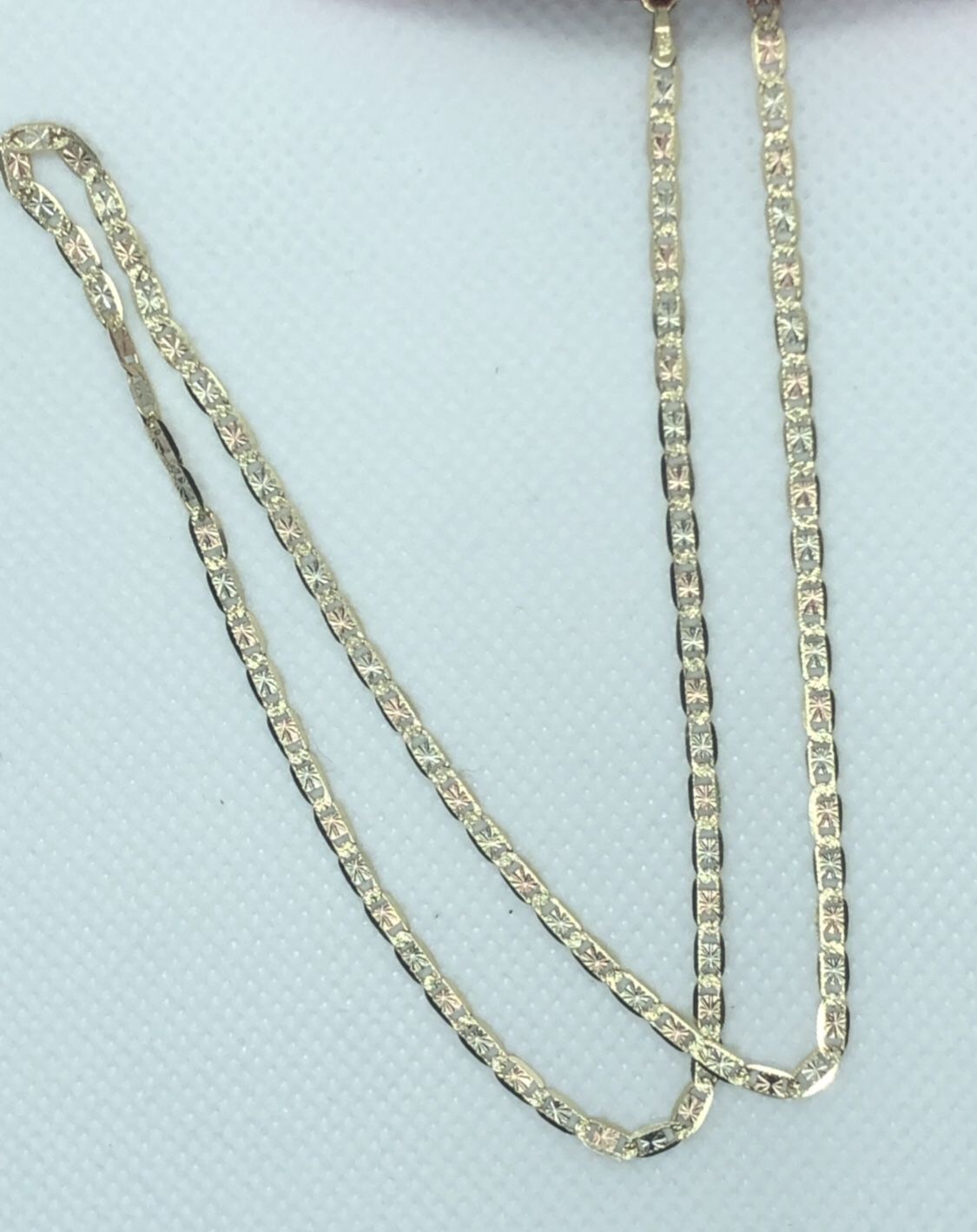 14k gold 3 tones valentía chain