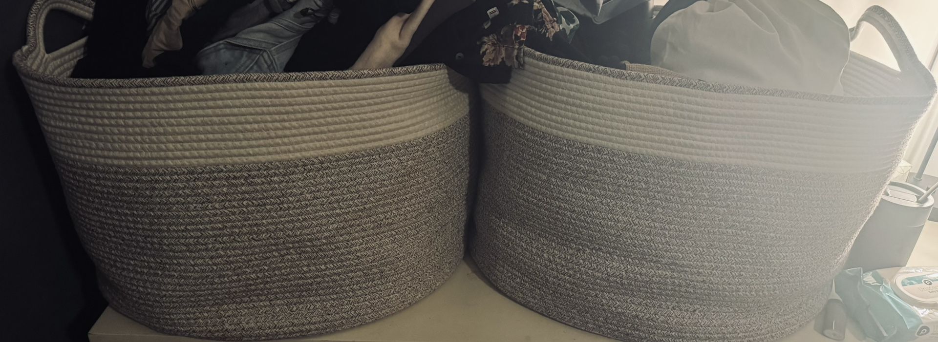 Pair of Extra Large Baskets - Excellent Condition - 2 Count
