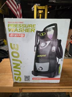 Sunjoe pressure washer brand new never used still in box