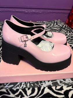 Womens baby pink platform shoes