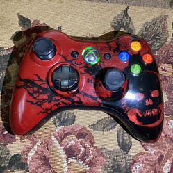 Gears of War 3 Limited Edition Microsoft Xbox 360 Wireless Controller WORKS Not original battery cover