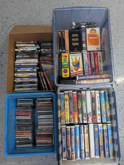 Media CDs, DVDs VHS Bundle