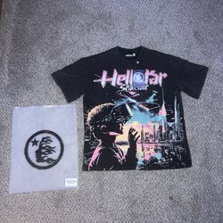 Hellstar Black Graphic T-Sirt Size Medium New With Tags