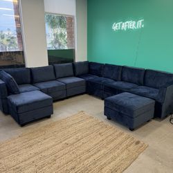  Sectional Sofa with Storage Seats Velvet L Shaped Corner Couch Convertible Sectional Sofa with Chais