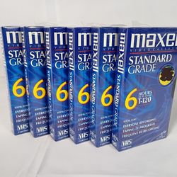 Blank Factory Sealed 6hrs VHS Tapes